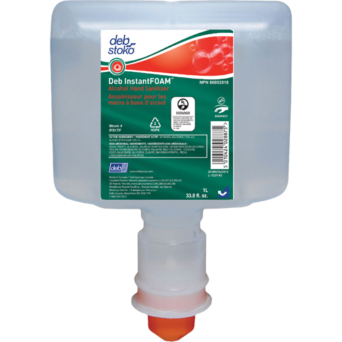 D&eacute;sinfectant InstantFOAM, 1000 ml, Cartouche de recharge, 72 alcool Meunier Outillage Industriel