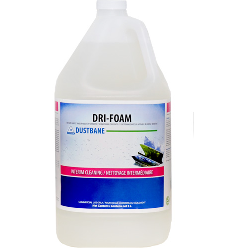 Shampooing pour tapis & meubles rembourr&eacute;s avec un appareil &agrave; brosse rotative Dri-Foam, 5 L, Cruche Meunier Outillage Industriel
