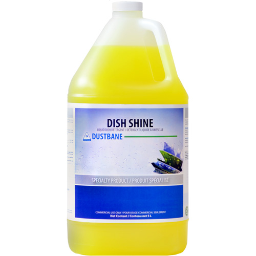 Dish Shine Detergent, Liquid, 5 L, Lemon Meunier Outillage Industriel