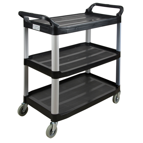 Chariot utilitaire, 3 tiers, 19-3/4" x 37-1/2" x 40-1/4", Capacit&eacute; 250 lb Meunier Outillage Industriel