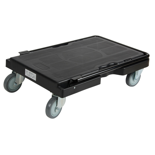 Chariot, 31-3/4" lo x 20-1/2" la, 500 lb cap, Roues Caoutchouc Meunier Outillage Industriel