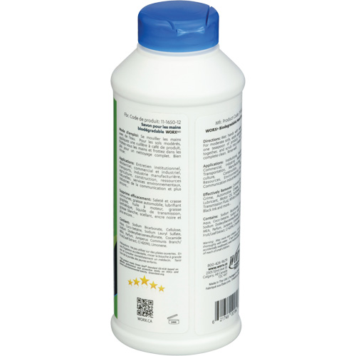 Biodegradable Hand Cleaner, Powder, 0.406 lbs., Bottle, Scented Meunier Outillage Industriel