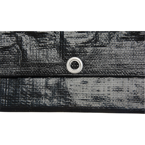 B&acirc;che, Usage industriel l&eacute;ger, Noir, 6' x 8' x 8 mils Meunier Outillage Industriel