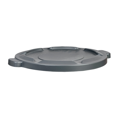 32 Gal Waste Container Lid, Flat Lid, Plastic/Polyethylene, Fits Container Size: 22" Dia. Meunier Outillage Industriel