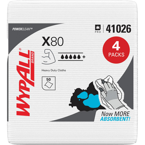 X80 Wipers, Heavy-Duty, 12-1/2" L x 12" W Meunier Outillage Industriel