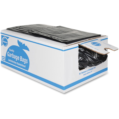 Industrial Garbage Bags, Strong, 36" W x 26" L, 0.85 mils, Black Meunier Outillage Industriel