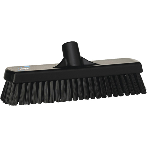 Balai-brosse pour planchers et mur, Crins Ferme, 12", Polyester, Noir Meunier Outillage Industriel