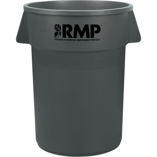 Garbage Bin, Polyethylene, 44 US gal. Meunier Outillage Industriel