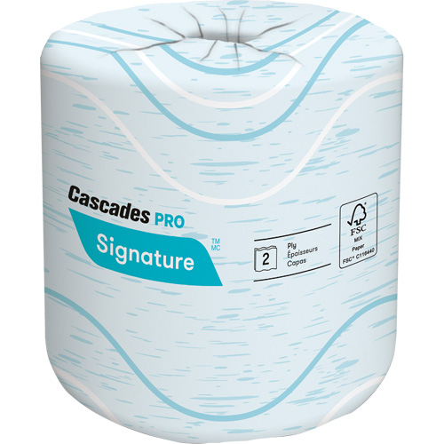 Papier hygi&eacute;nique Pro Signature, 2 Pli, 400 Feuilles/Rouleu, Longueur 133', Blanc Meunier Outillage Industriel