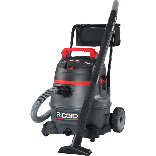 Aspirateur industriel avec chariot NXT, Secs-humides, 6 CV, 14 gal. US (53 litres) Meunier Outillage Industriel