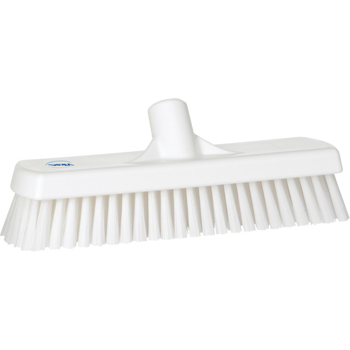 Brosse &agrave; r&eacute;curer pour planchers et murs, Crins Ferme, 12", Polyester, Blanc Meunier Outillage Industriel