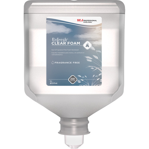 Savon transparent pour les mains Refresh, Mousse, 2 L, Sans parfum Meunier Outillage Industriel