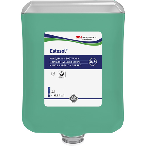Savon pour les mains, les cheveux et le corps Estesol, 4000 ml, For&ecirc;t tropicale, Cartouche en plastique Meunier Outillage Industriel