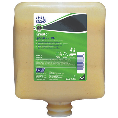 Kresto&reg; Special Ultra Hand Cleaner Refill, Paste, 2 L, Plastic Cartridge, Fresh Scent Meunier Outillage Industriel