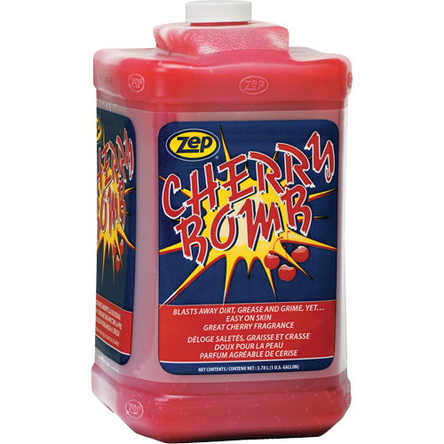 Nettoyant surpuissant pour les mains Cherry Bomb, Pierre ponce, 3,78 L, Bouteille, Cerise Meunier Outillage Industriel