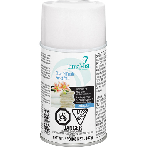 TimeMist&reg; Industrial Strength Air Freshener, Clean & Fresh, Aerosol Can/Cartridge Meunier Outillage Industriel