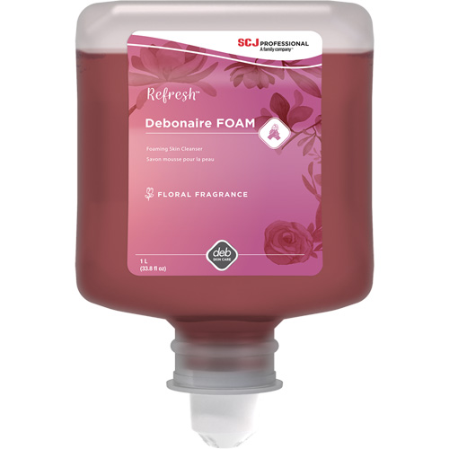 Savon &agrave; mains Refresh Debonaire, Mousse, 1 L, Parfum&eacute; Meunier Outillage Industriel