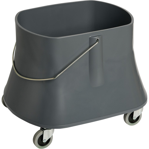 Seau pour vadrouille Champ, Capacit&eacute; de 10 gal. US (40 pintes), Gris Meunier Outillage Industriel