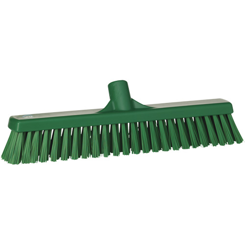 T&ecirc;te de balai-brosse &agrave; soies combin&eacute;es, Crins Cors&eacute;/Fin, 16-1/2", Polyester, Vert Meunier Outillage Industriel