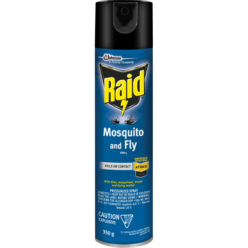 Raid&reg; Mosquito & Fly Killer, 350 g, Solvent Base Meunier Outillage Industriel