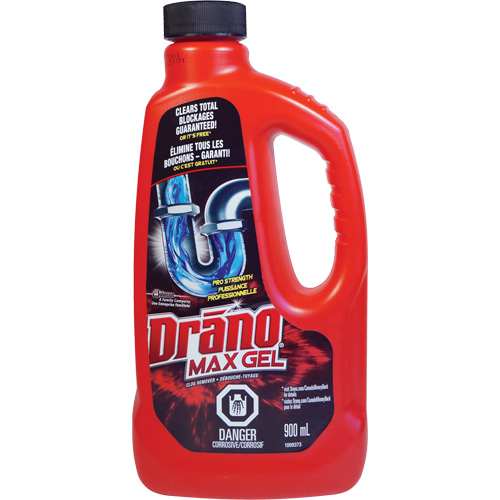 Produit d&eacute;bouchant pour drain Max Gel de Drano Meunier Outillage Industriel
