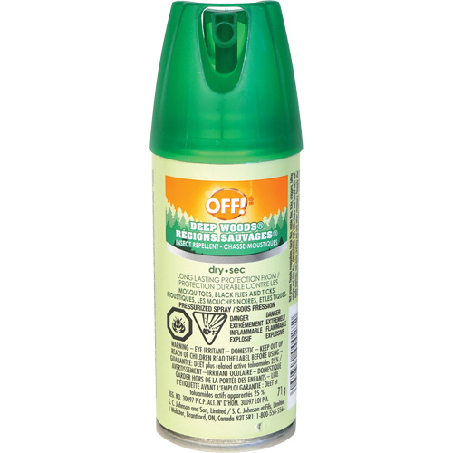 Insectifuge Off! R&eacute;gions sauvages, DEET &agrave; 25 %, Vaporisateur, 100 ml Meunier Outillage Industriel