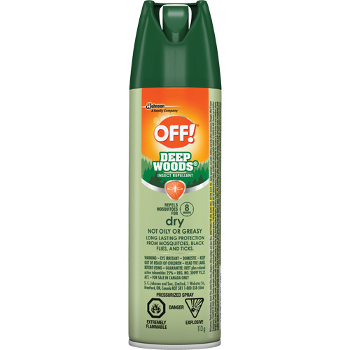 Insectifuge Off! R&eacute;gions sauvages, DEET &agrave; 25 %, A&eacute;rosol, 113 g Meunier Outillage Industriel