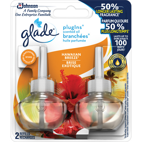 Glade&reg; PlugIns&reg; Scented Oil Refills, Hawaiian Breeze&reg;, Cartridge Meunier Outillage Industriel