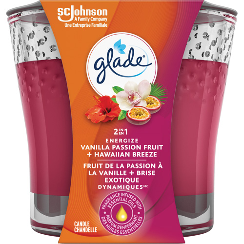 Glade&reg; 2-in-1 Candle, Hawaiian Breeze&reg; & Vanilla Passionfruit Meunier Outillage Industriel