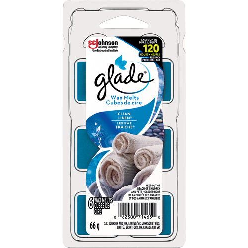 Cubes de cire parfum&eacute;e Glade, Lessive fraîche  Meunier Outillage Industriel