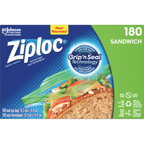 Ziploc&reg; Sandwich Bags Meunier Outillage Industriel