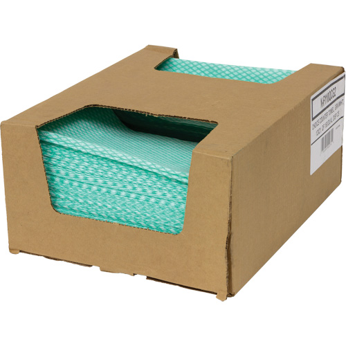 SaniWorks&reg; Choice Counter Cloths, Green/White Meunier Outillage Industriel