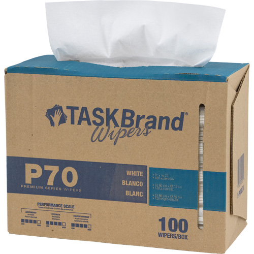 TaskBrand&reg; P70 Premium Series Wipers, Heavy-Duty, 16-3/4" L x 8-1/4" W Meunier Outillage Industriel