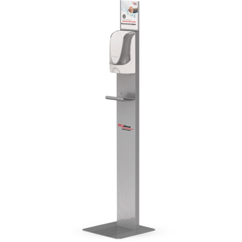 Touch-Free Hand Sanitizer Dispenser Floor Stand Meunier Outillage Industriel