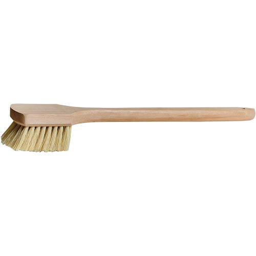 Long-Handle Pot Brush, 20" L, Tampico Bristles, Beige Meunier Outillage Industriel
