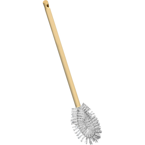 HD Toilet Brush with Wire Centre, 20" L, Polypropylene Bristles, Yellow Meunier Outillage Industriel