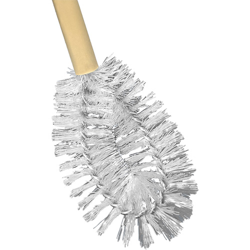 HD Toilet Brush with Wire Centre, 20" L, Polypropylene Bristles, Yellow Meunier Outillage Industriel