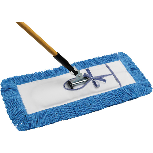 Static-H Dust Mop with Handle, Tie-On Style, Nylon, 24" L x 5" W Meunier Outillage Industriel