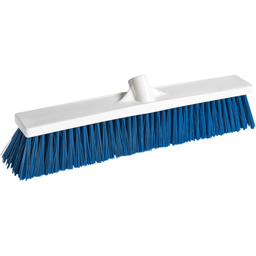 Balai-brosse pour le service alimentaire, Crins Moyen, 18", Polypropyl&egrave;ne, Blanc Meunier Outillage Industriel