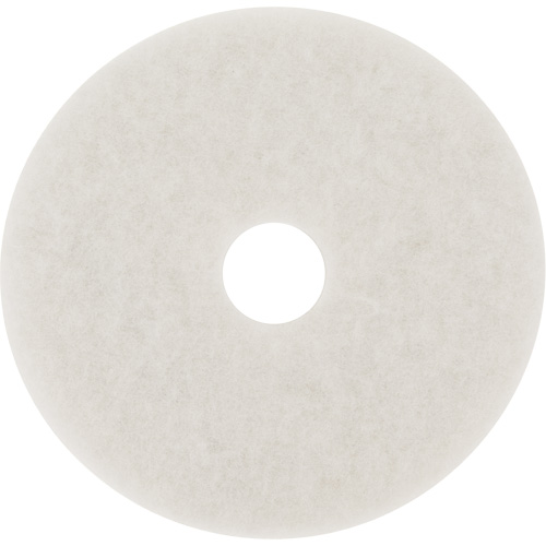 Floor Pad, 10", Buffing/Cleaning/Polish, White Meunier Outillage Industriel