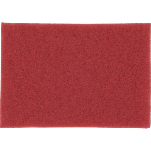 Tampon haute performance, 14" x28", Lustrage/Nettoyage, Rouge Meunier Outillage Industriel