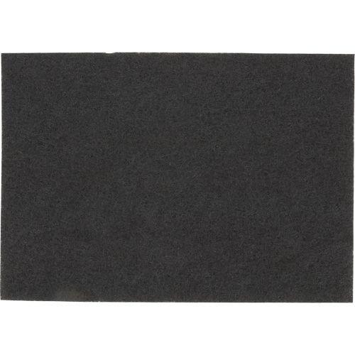 Tampon pour planchers, 14" x 28", D&eacute;capant, Noir Meunier Outillage Industriel