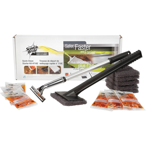 Scotch-Brite Quick Clean Griddle Cleaning System Starter Kit Meunier Outillage Industriel