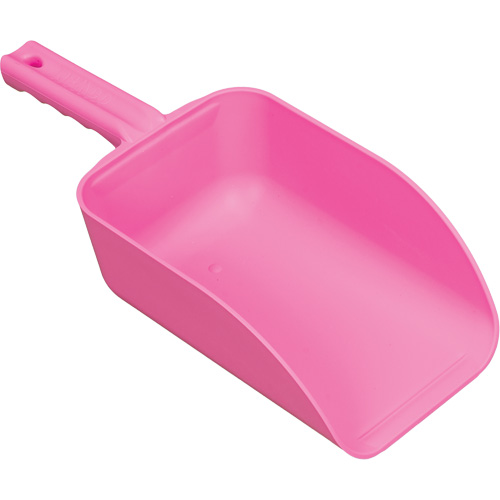 Large Hand Scoop, Plastic, Pink, 82 oz. Meunier Outillage Industriel