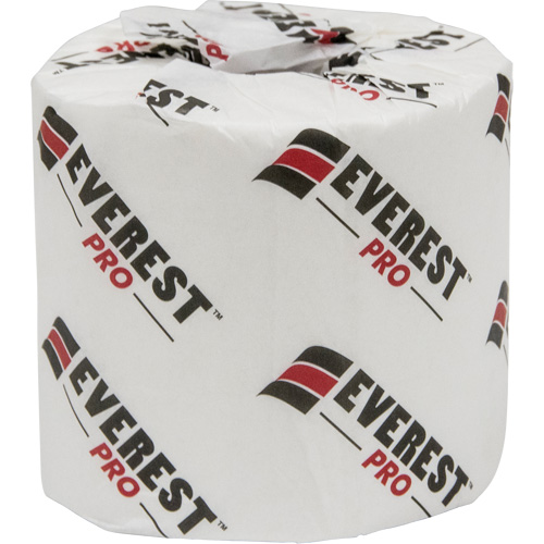 Everest Pro Toilet Paper, 1 Ply, 1000 Sheets/Roll, 250' Length, White Meunier Outillage Industriel