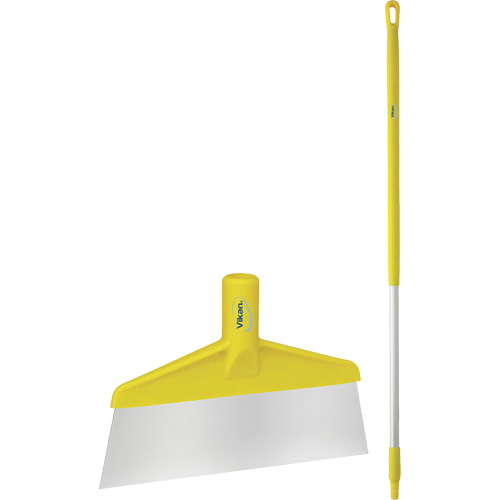 Floor Scraper with Handle, Yellow, 9-3/5" W x 55-9/10" L Meunier Outillage Industriel