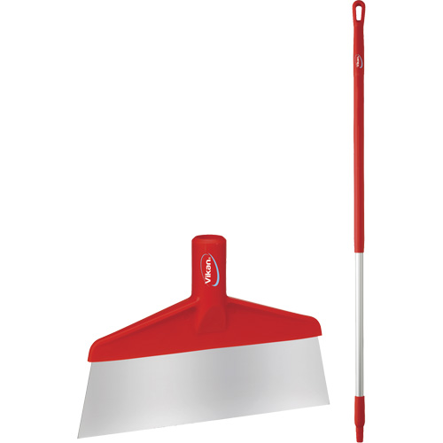 Floor Scraper with Handle, Red, 9-3/5" W x 55-9/10" L Meunier Outillage Industriel