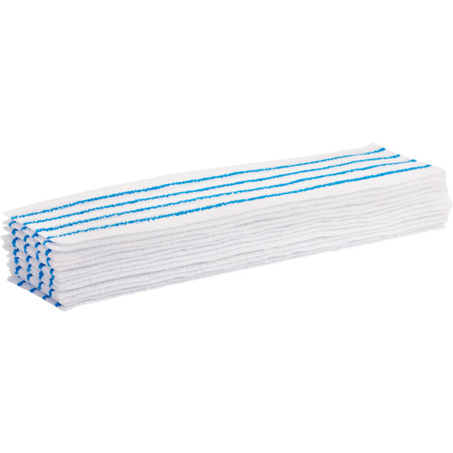 Disposable Mop Pad, Hook and Loop Style, Microfibre, 18" L x 4" W Meunier Outillage Industriel