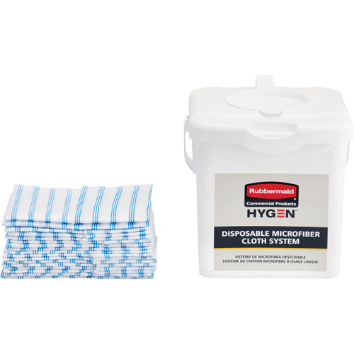 Seau de chargement pour chiffons microfibres, Blanc Meunier Outillage Industriel