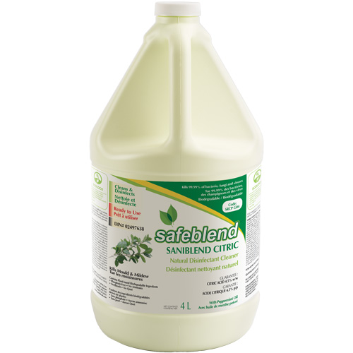CITRIC Peppermint Oil Disinfectant Cleaner, 4 L, Jug Meunier Outillage Industriel
